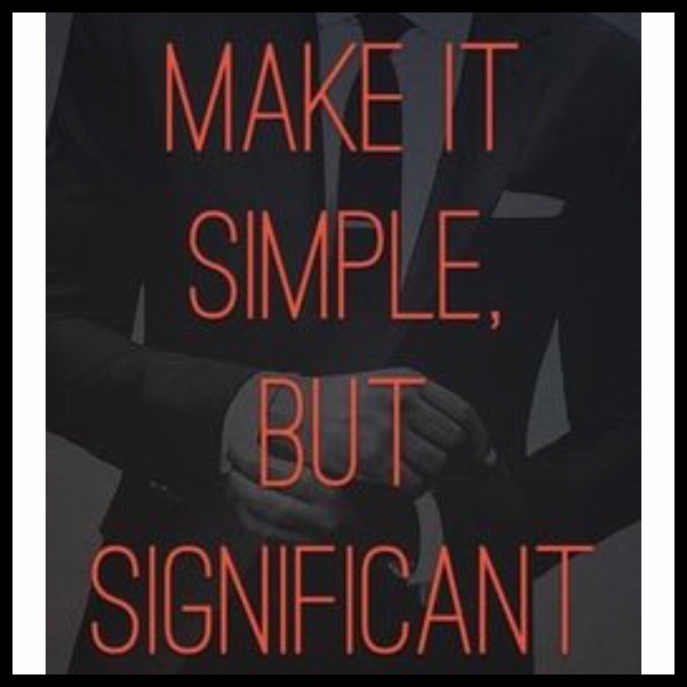 ⭐️ Make It Simple But Significant